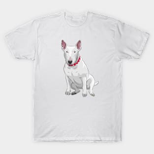 white Bull Terrier T-Shirt